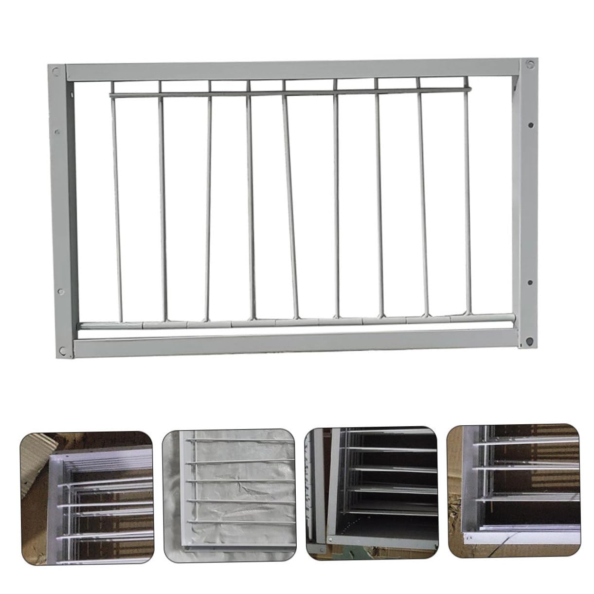 Milisten Puertas para Jaula de Pájaros en Hierro Blanco, 2 Piezas Diseño Seguro y Uso Conveniente para Criaderos y Casas de Aves
