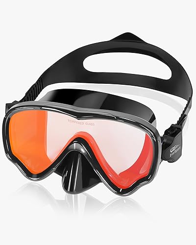 Miniatura 1 de EverSport Gafas de natación para adultos con cubierta para la nariz, máscara de buceo transparente antivaho amplia visión sin borrosidad para