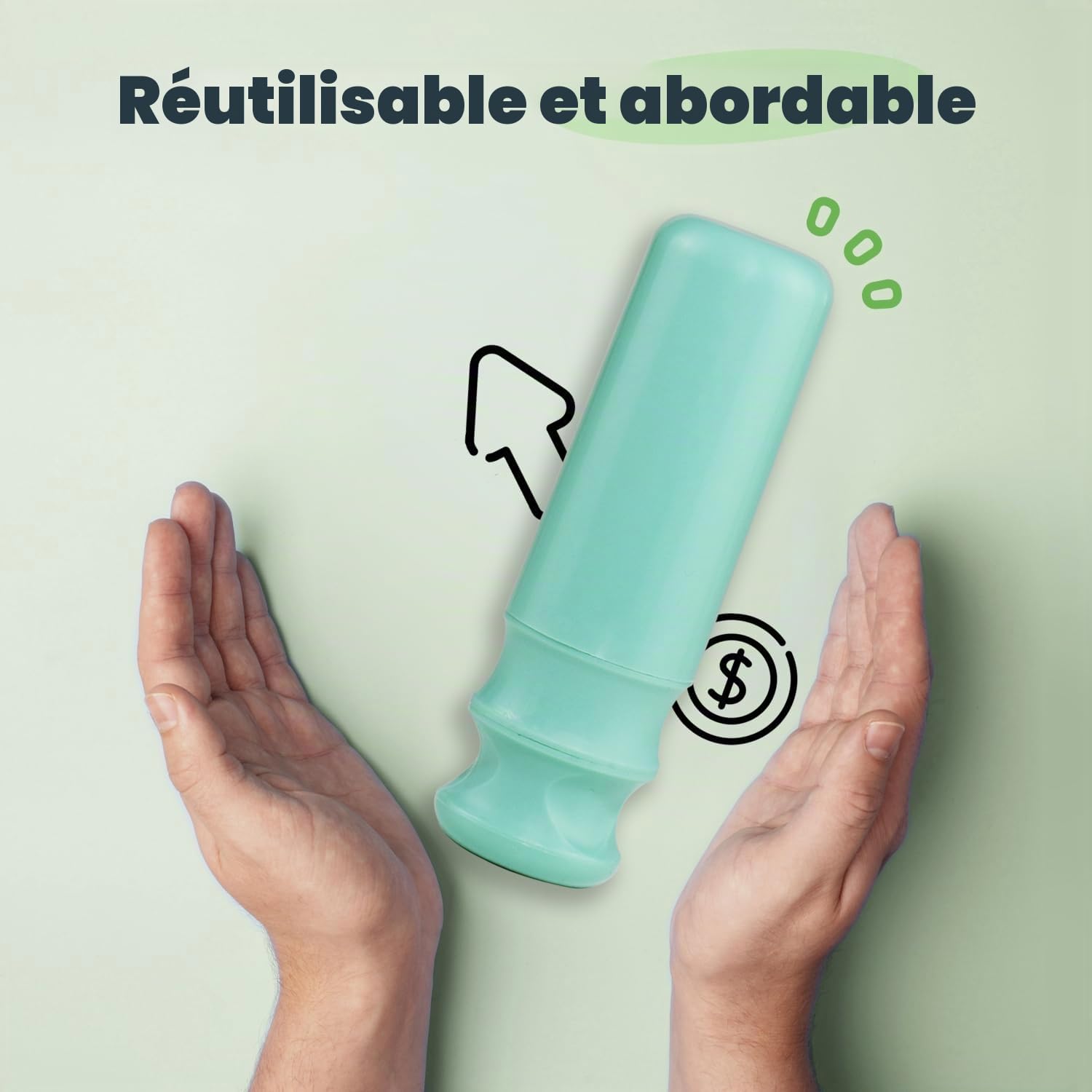 SHORDY Outil applicateur 2.0 avec lubrifiant, facile et réutilisable, kit compact pour coupes menstruelles, doux et facile à utiliser