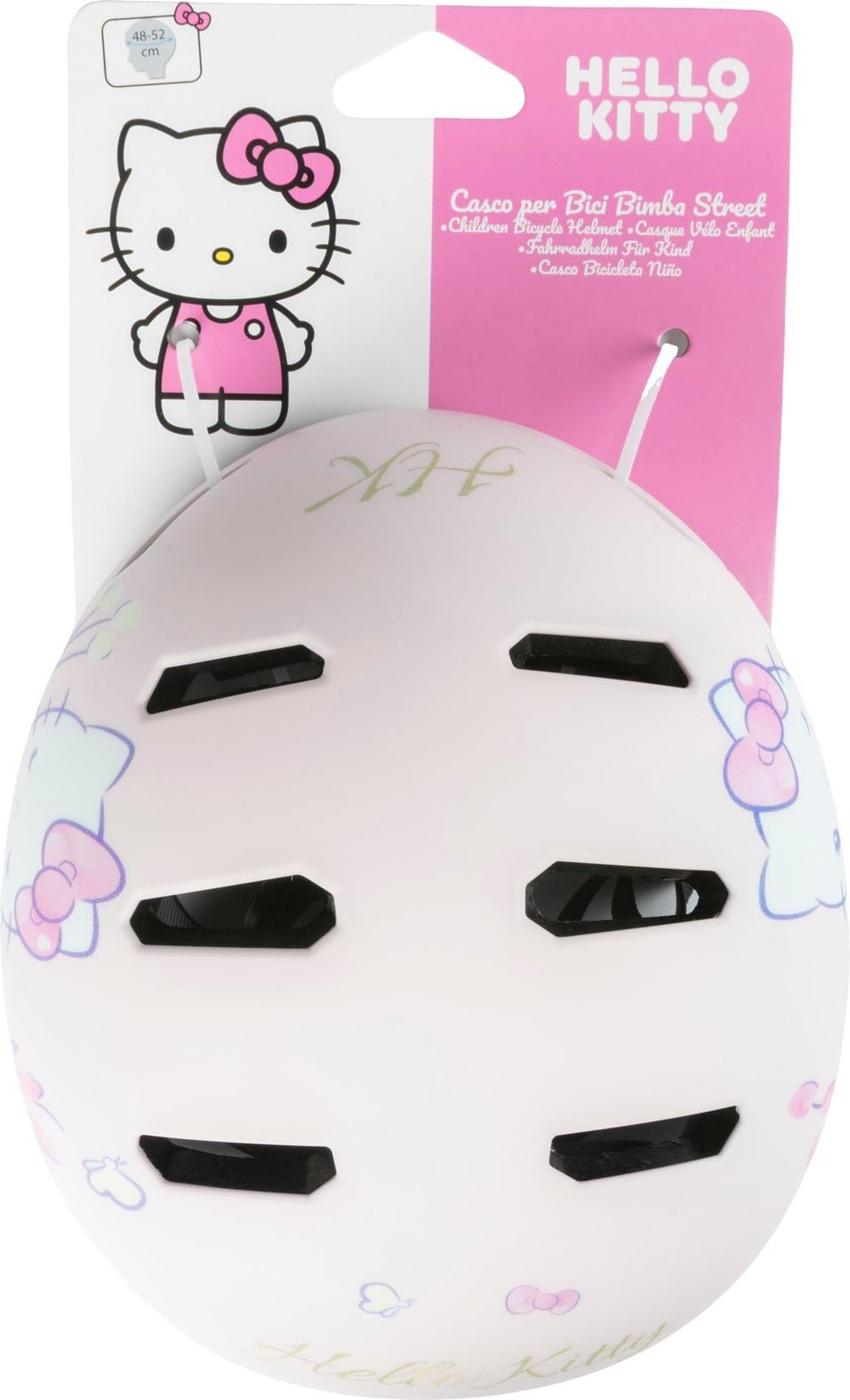 Casque de vélo Tataway Hello Kitty Street XS pour Fille 48-52 cm, modèle Skate avec Roue réglable et Certification en 1078