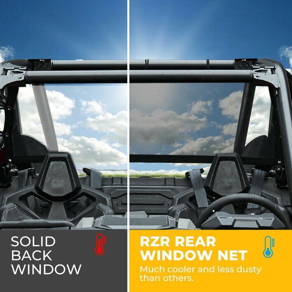 Filet de fenêtre Roll Cage Filet de Protection Avant arrière Droit et Gauche pour UTV Polaris RZR 570 800 1000 900 RZR XP Turbo 2015-2019 2 Portes
