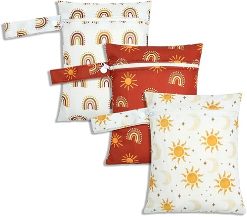 Bolsas secas húmedas para pañales de tela de bebé impermeables reutilizables lavables bolsa de gimnasio piscina artículos de bebé sucios para yoga