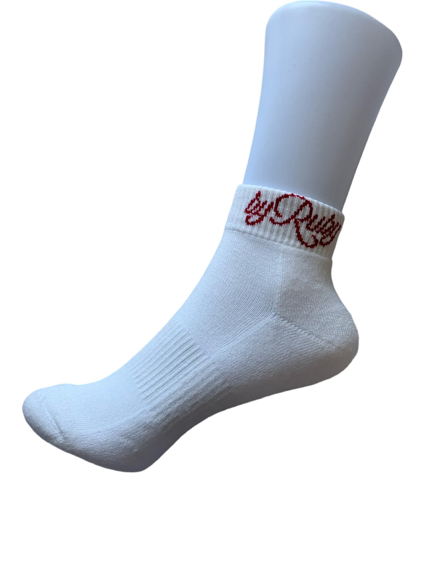 Socks By Ruby Women's White Trainer Sock, Bamboo, Small, Super Soft