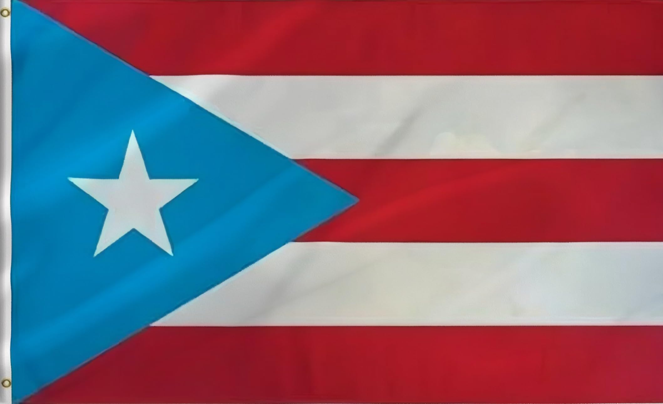 Lyh Light Blue Puerto Rico Flag 5X8FT, Puerto Rican PR National Flag, Indoor Outdoor Polyester – Double Stitched and UV Resistant Flags,with Vibrant