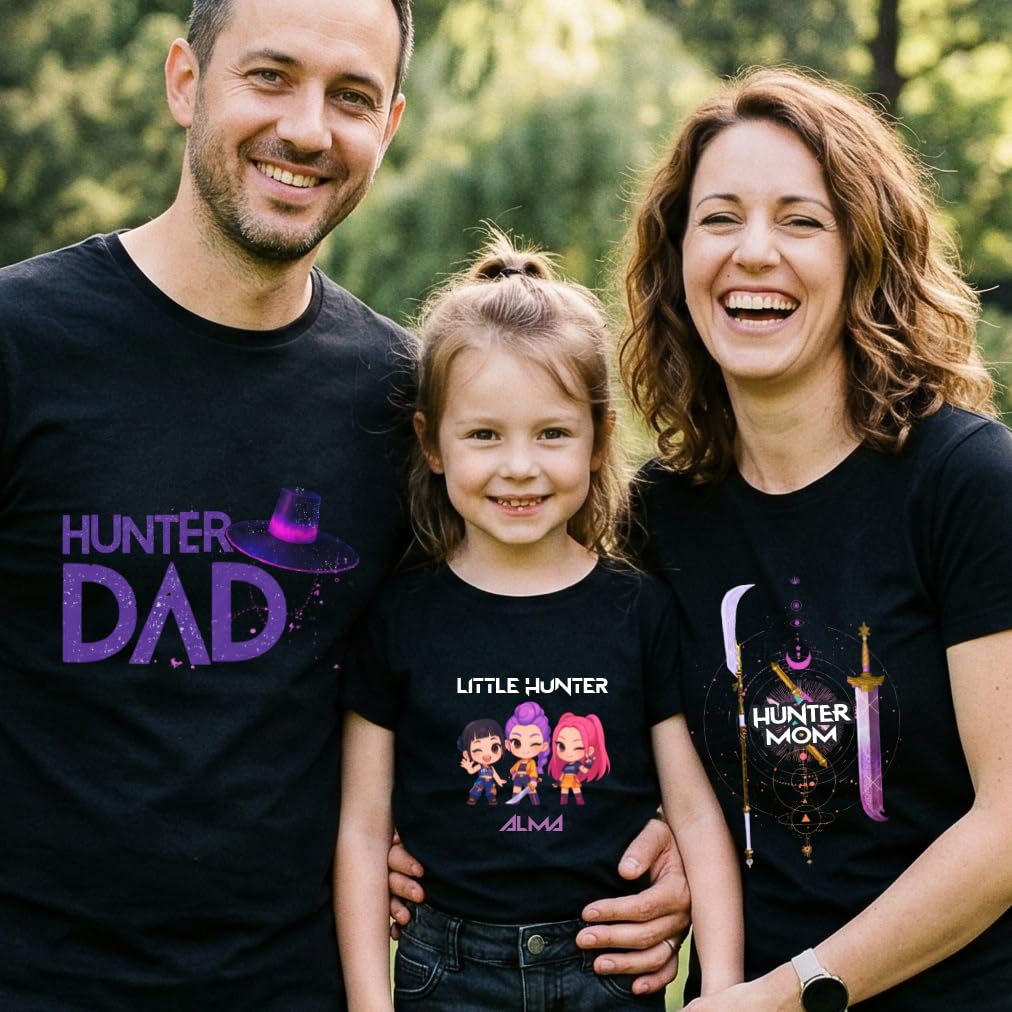 Evyre Regalo Dia de la Madre Pack Camisetas k-Pop Personalizada Nombre Mama niña niño Hijo Mujer Ropa Algodón Body Bebe Recien Nacido Idea Conjunto Detalle Original Cazadoras Hunt — view 3