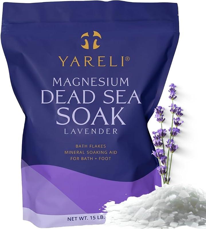 Flocos de Magnésio Yareli com Lavanda para Banho, 6,8 kg