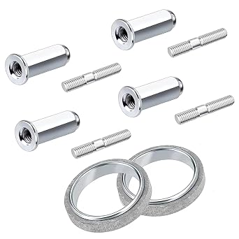 Gy6 Exhaust Bolt and Gasket Kit for 50cc 125cc 150cc Scooters ATVs Moped Quad 4 Wheeler Dune Buggy for 10pcs