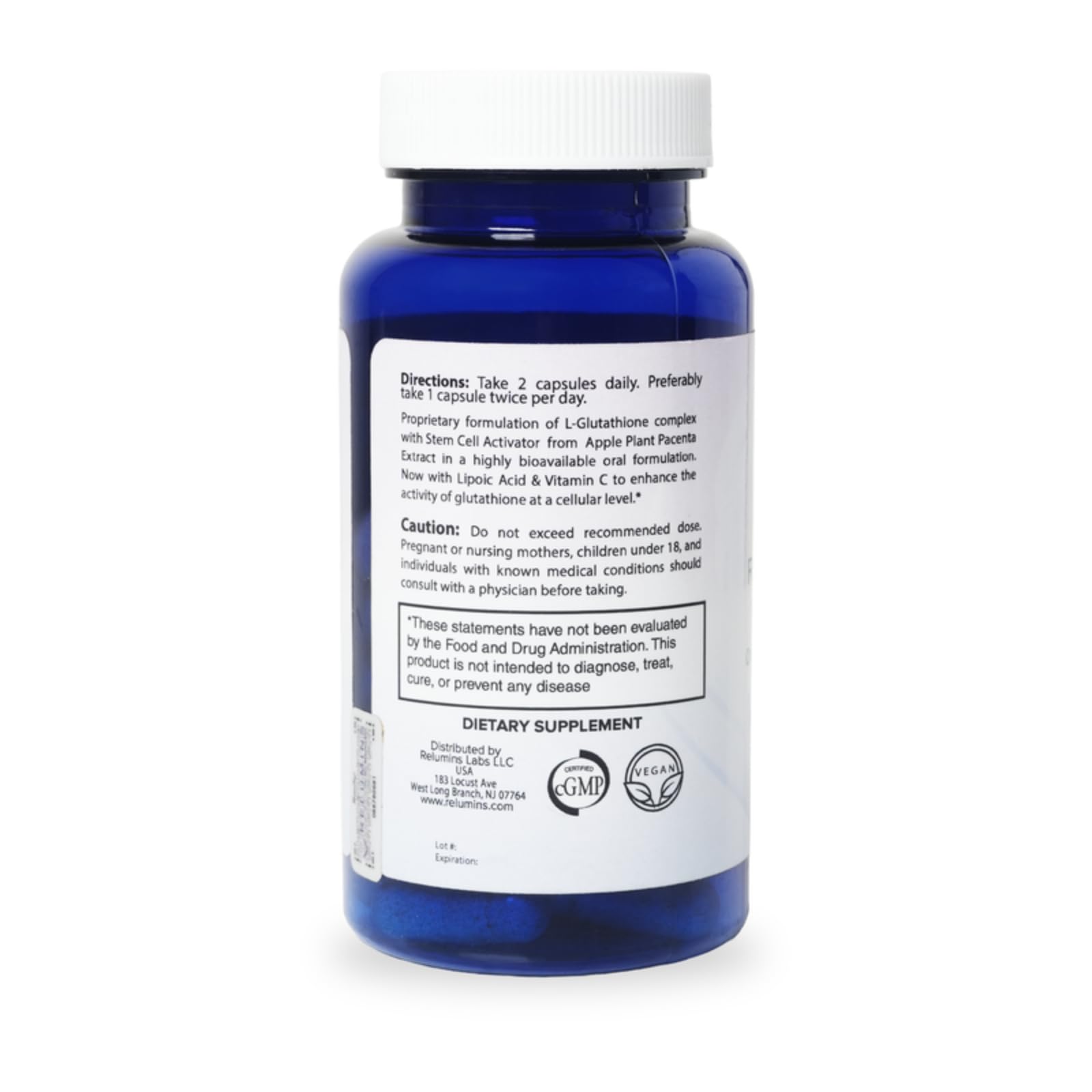 does glutathione expire Amazon.com : Relumins Advanced White Glutathione Capsules - Max Strength  Supplement with ALA, Placenta, Rose HIPS & Vitamin C - Supports Collagen &  Youthful Skin, Made in USA