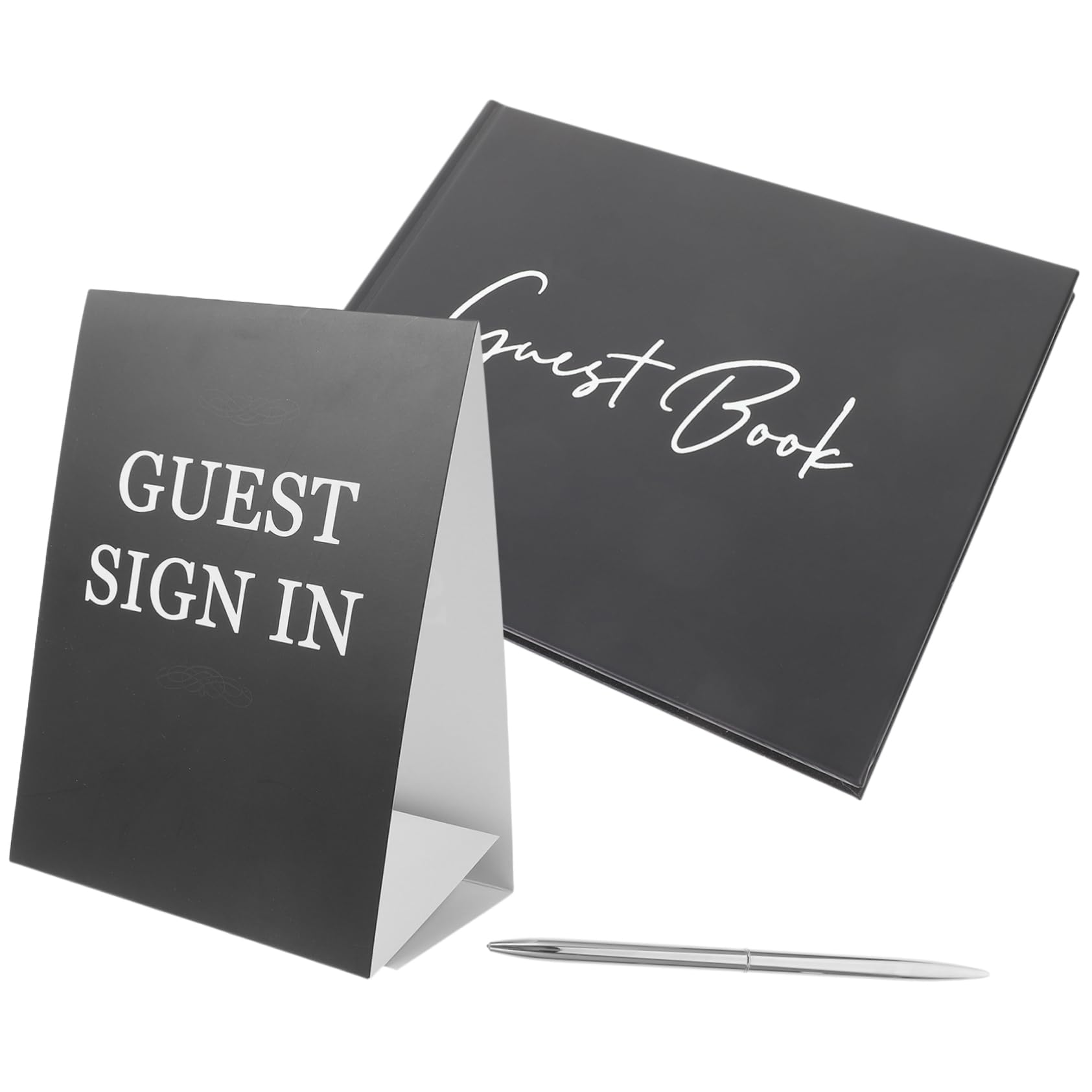 DOITOOL 1 Set Libro Ospiti Matrimonio Retro Guest Book per Ricevimento e Design Unico e Innovativo Pagine per Messaggi e Dediche Accessorio Elegante