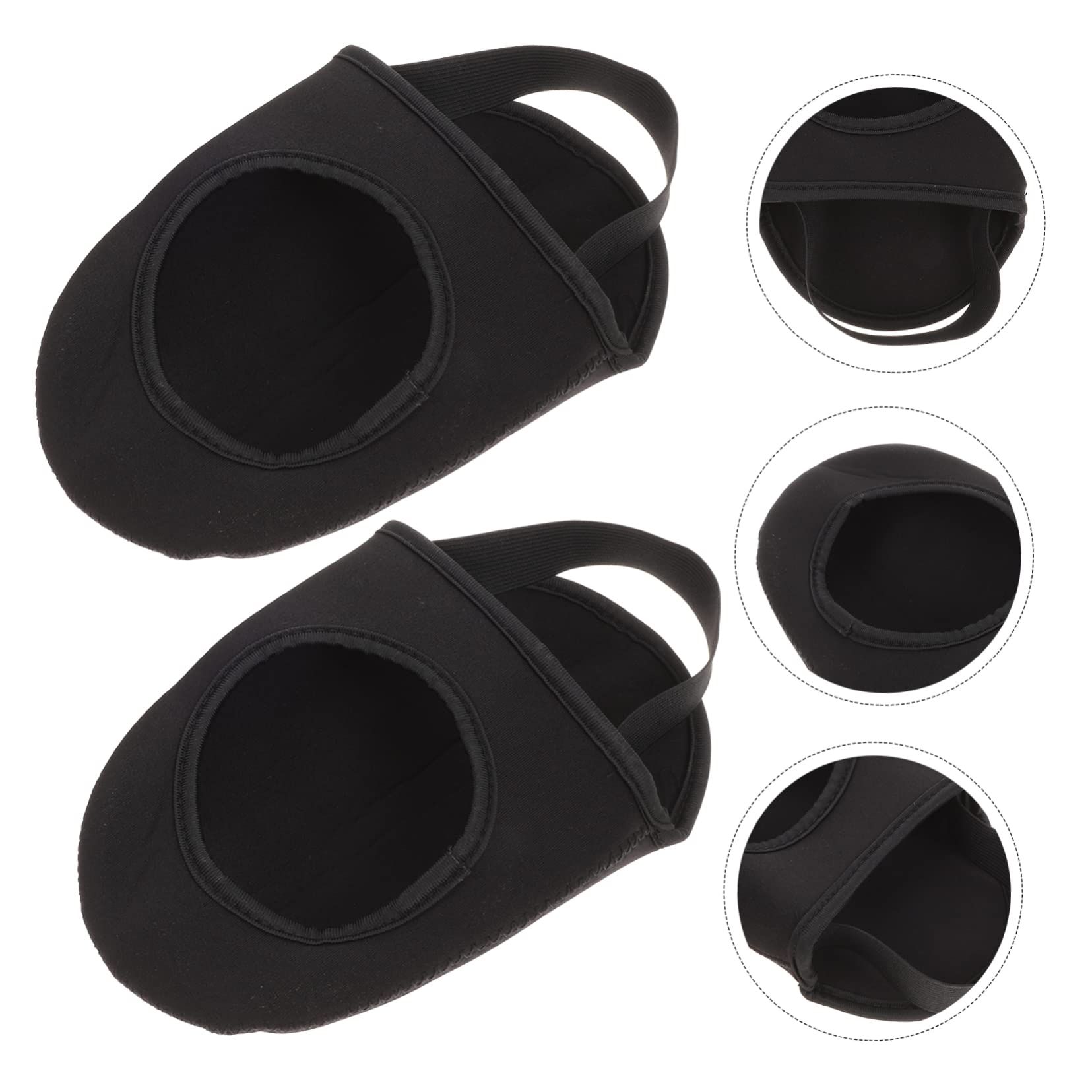 POPETPOP 10 Pièces Couvre-Chaussures De Bowling Couvre-glissières De Semelle De Chaussette Couvre-Chaussures d'hiver Curseurs De Chaussures De Danse Protection Thermique Élastique Black