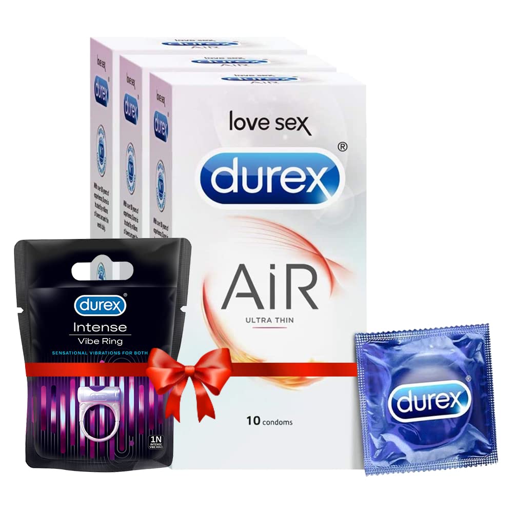 Durex Condoms - 10 Count (Pack of 3, Air) & Durex Play Vibrations Ring-image-19