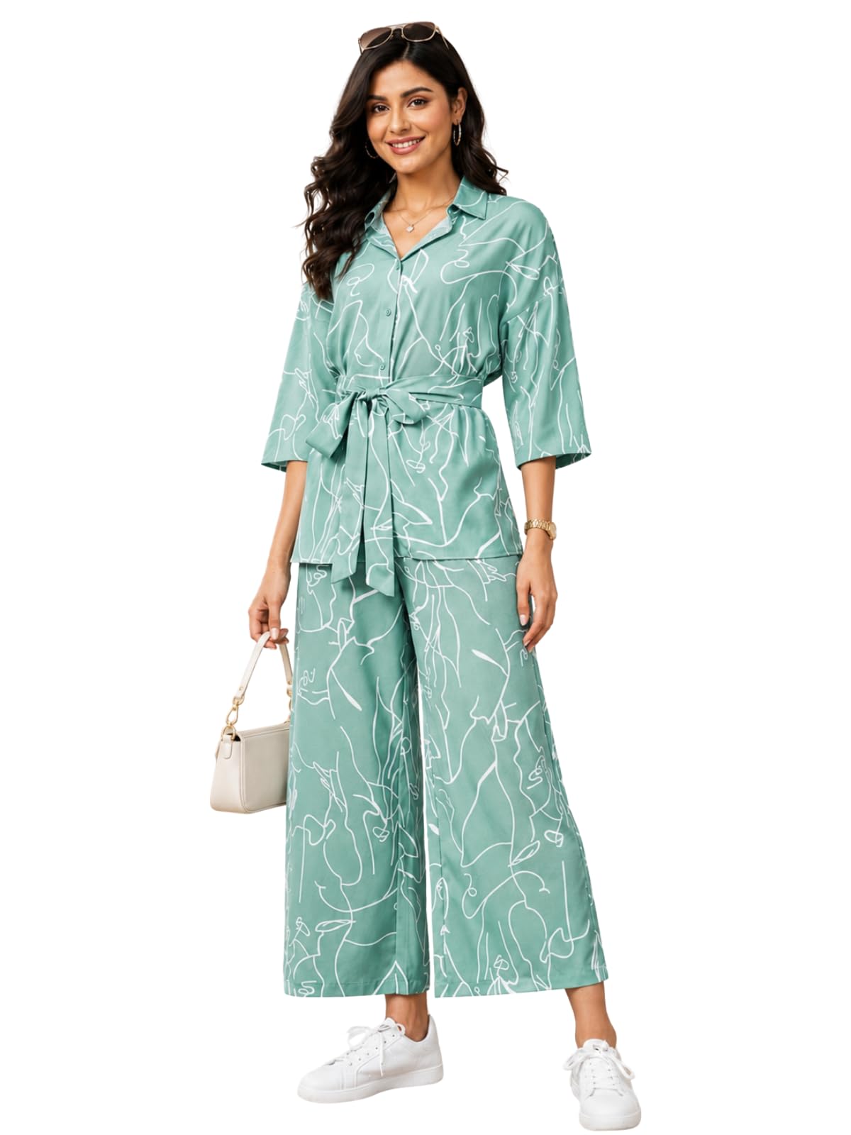 Women Formal Floral Printed Rayon Western Co-ord Set for Women(Available in 2XL and 3XL)-image-25