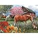 Bits and Pieces - 1000 Piece Jigsaw Puzzle - Chatting The Neighbors, Horse Dog Artist Thomas Wood - 1000 pc Jigsaw