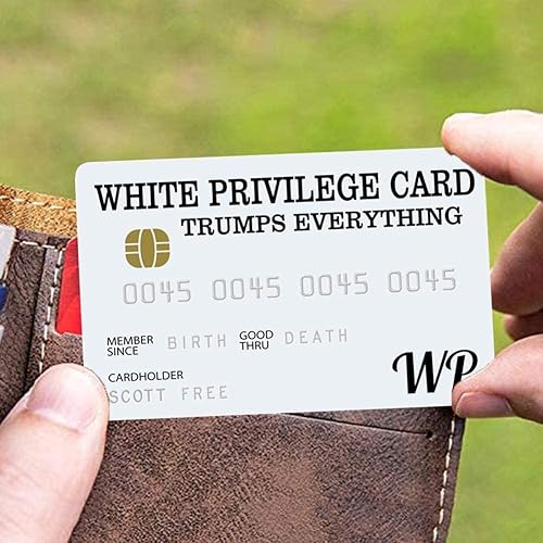 Miniatura 3 de NC 5 tarjetas de crédito falsas WP, 3D PVC blanco tarjetas de negocios, regalos de cumpleaños, tarjeta divertida para Navidad (5 unidades, blanco)