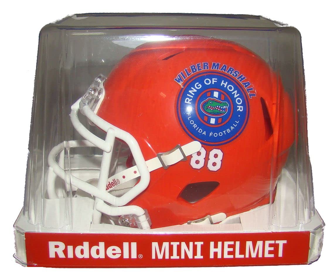 Florida Gators Wilber Marshall Ring of Honor Revolution Speed Mini Football Helmet