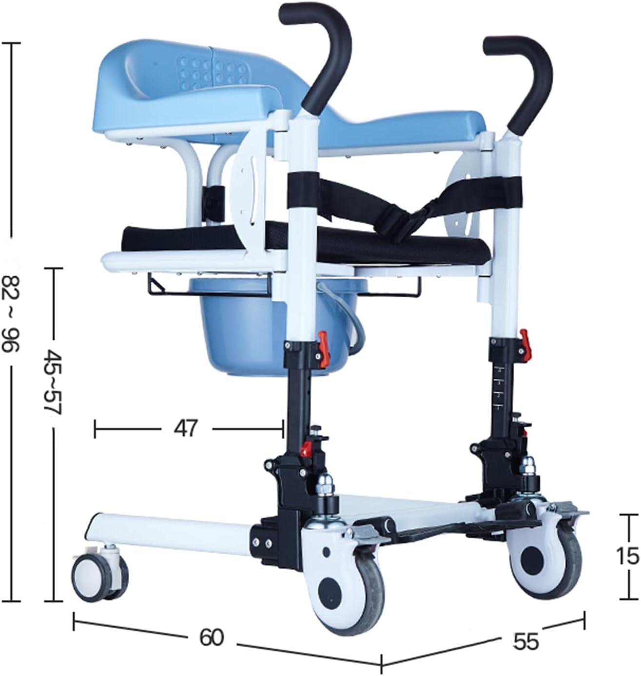 YAMIA1115 Patient Transfer Wheel Chair Paralysis Patients Shifter Multifunctional Shift Machine Nursing for Invalid ​Disabled Easily ​Lift The Shift Chair : Health & Household