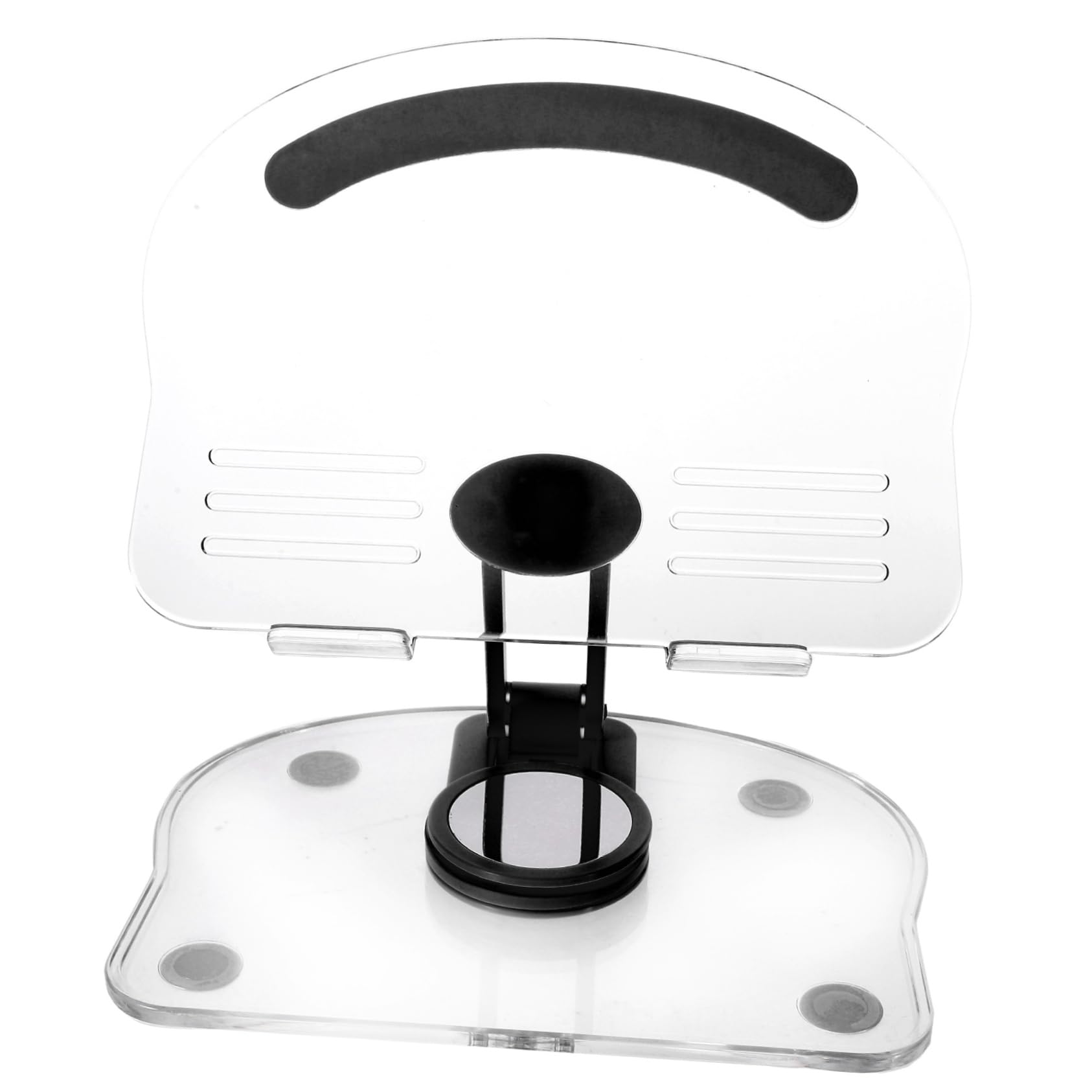 Hemobllo Soporte para Tableta Ajustable Giratorio de Escritorio para Adultos Diseño Compacto Antideslizante Negro