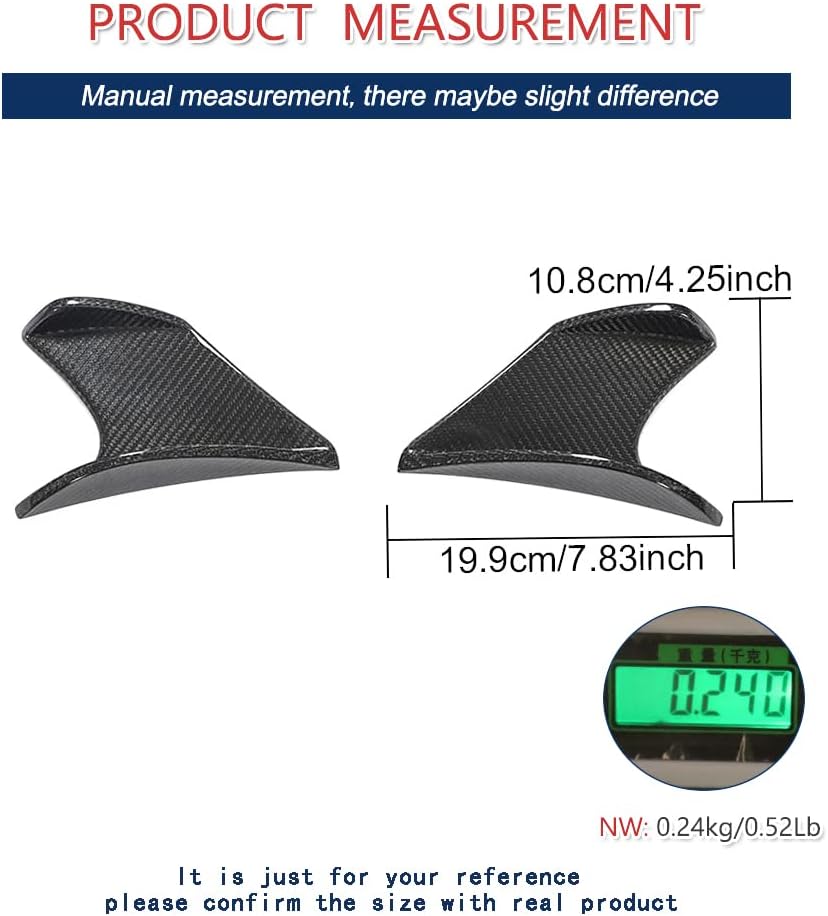 Real Carbon Fiber Front Bumper Splitters for Subaru BRZ 2022-2023 Front Bumper Canards Front Bumper Fins Factory Outlet