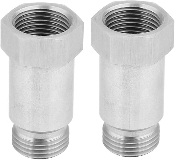 Keenso O2 Extender, 2Pcs M18*1.5 O2 Oxygen Sensor Spacer Adapater