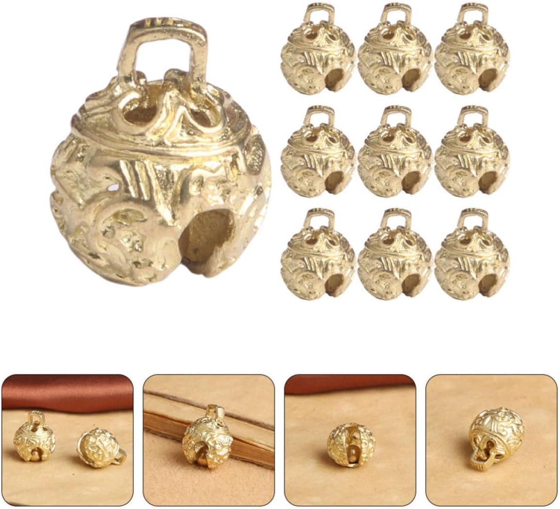 10pcs DIY Bell Pendant Brass Small Bells for Crafts