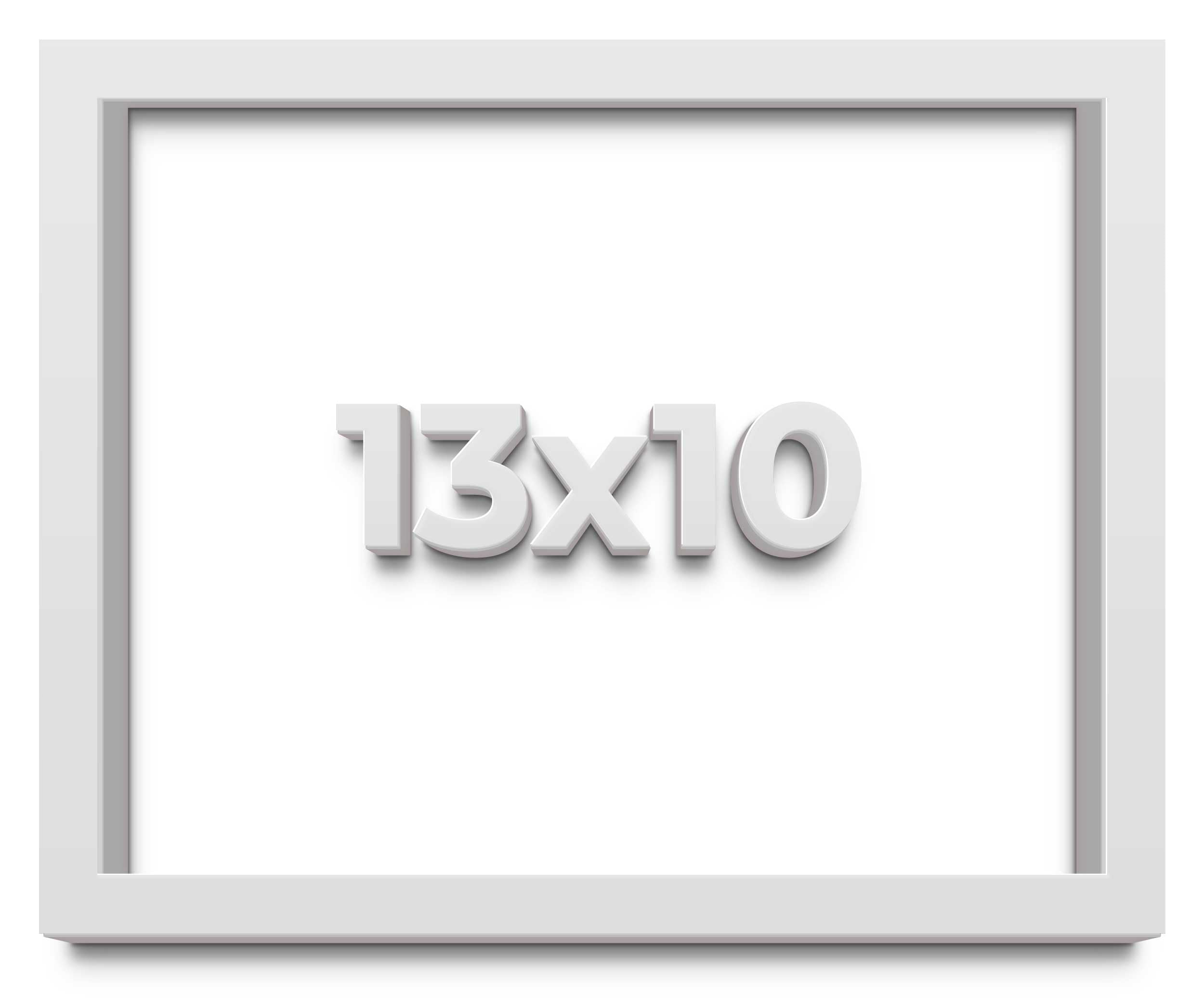 13x10 White Shadow Box Frame - Shadow Box Frame Interior Size 13x10 by 1 Inches Deep - White Frame is Made to Display Items Up to 1 Inches Deep! Includes Shatter Resistant Acrylic, Backing, Hardware