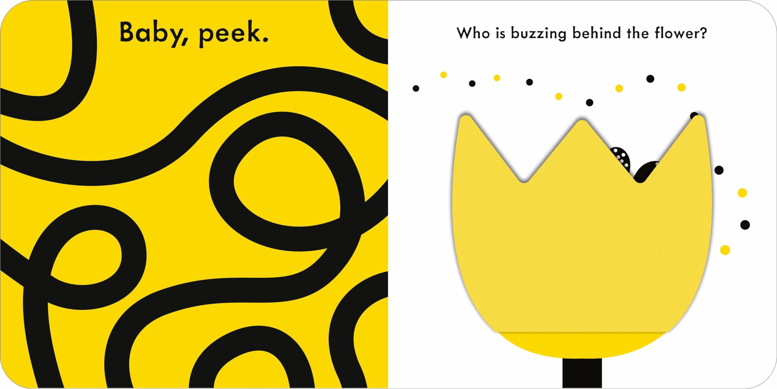 Baby Touch: Peekaboo!: My first black-and-white felt flaps book