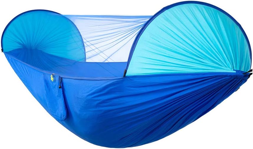 Hamaca Anjing con mosquitera abierta de velocidad automática para acampar al aire libre, doble hamaca de nailon