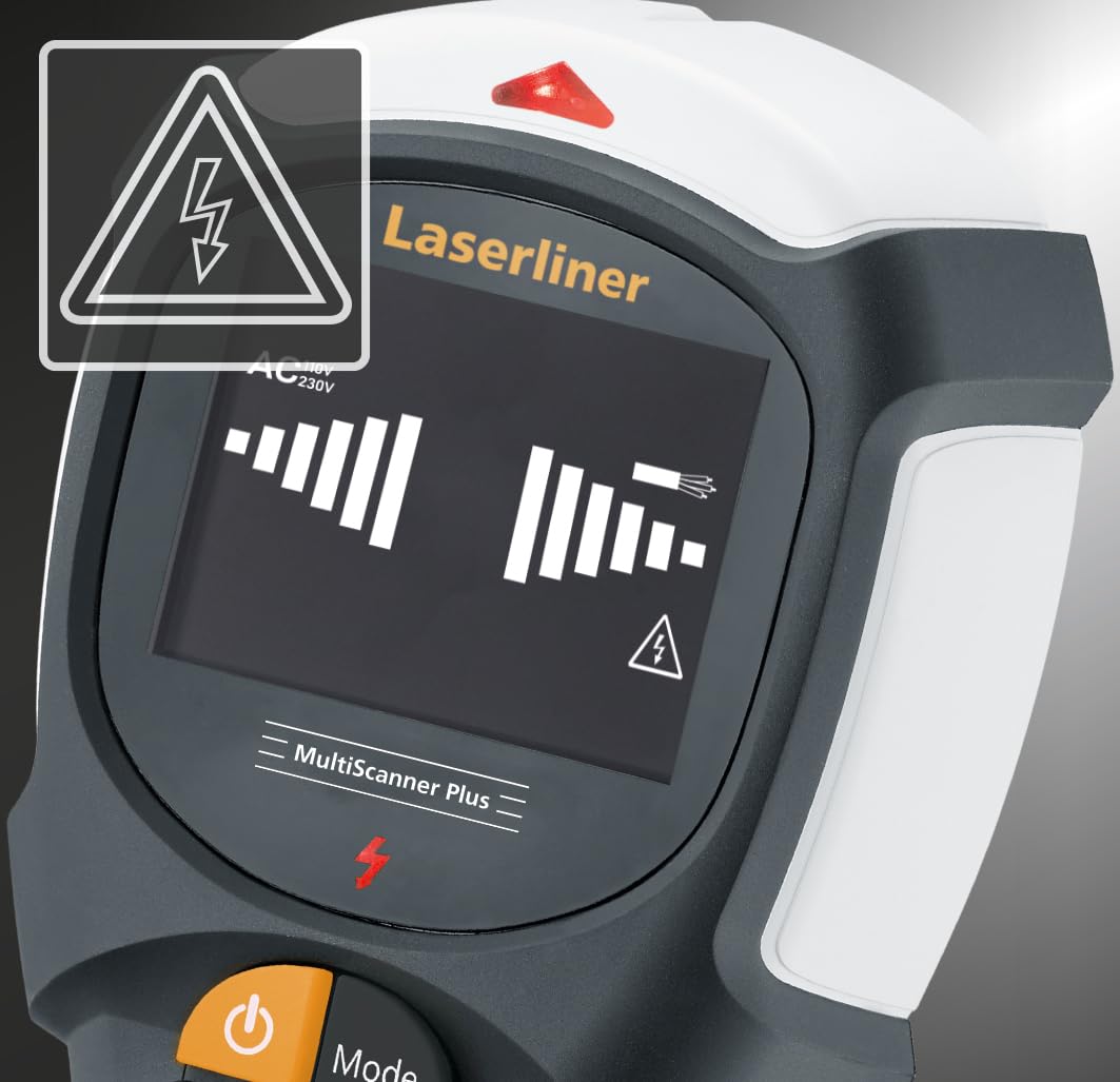 Laserliner Rilevatore di tubi e cavi MultiScanner Plus 080.967A Profondità rilevamento max 120 mm Adatto per metalli fe