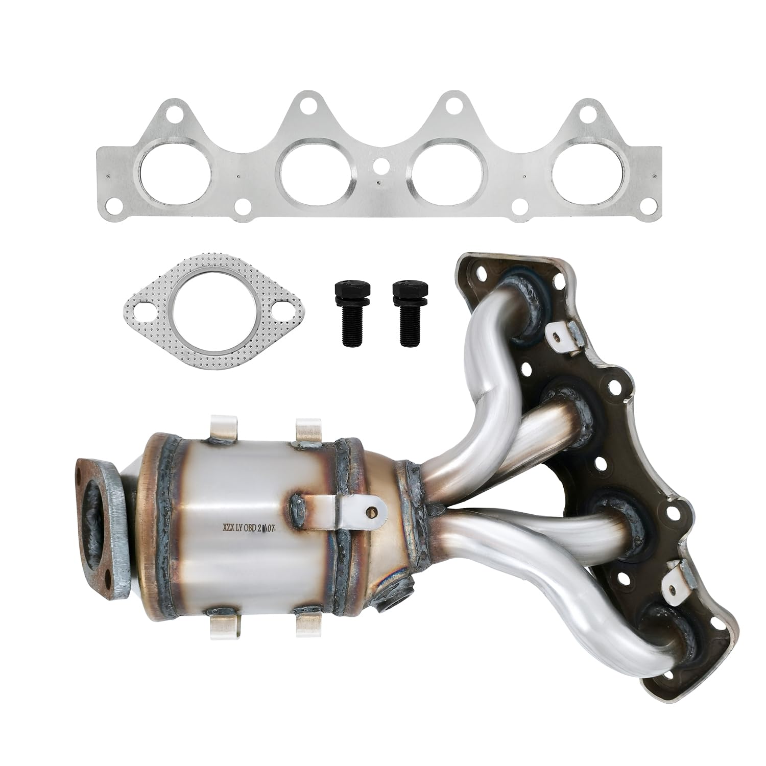 Photo 1 of 674-891 Catalytic Converter Compatible with 2011-2017 Hyundai Accent for Hyundai Velost-e-r 2012-2016, for Ki-a Soul 2012-2016, Rio 2012-2017 1.6L 28510-2BEF1 For Veloste-r Ki-a Soul Rio 1.6L