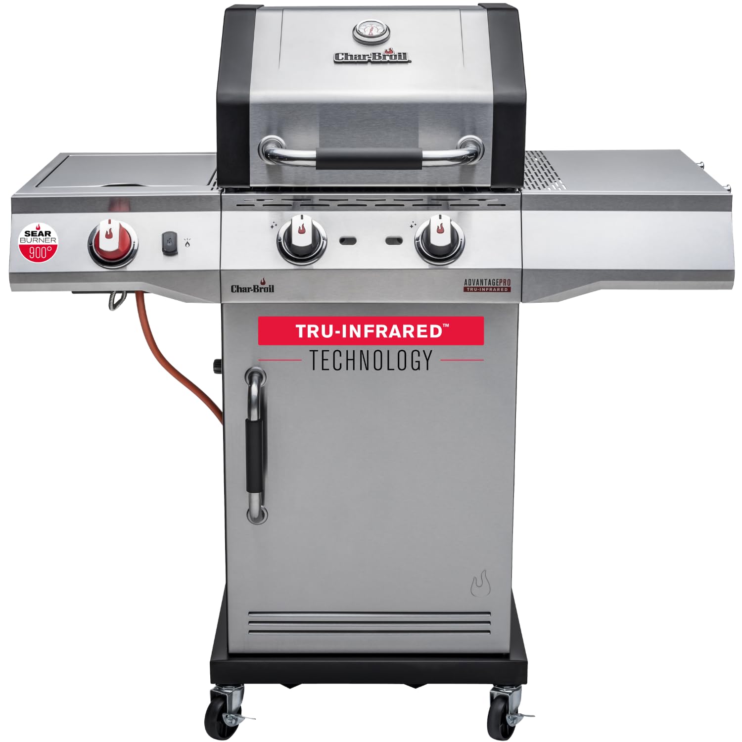 Char-Broil Gasgrill Advantage PRO S - 2 Brenner, TRU-Infrared Technology, 900°C Sear-Brenner, Gusseisen Roste - Ideal für draußen, Garten, Terrasse