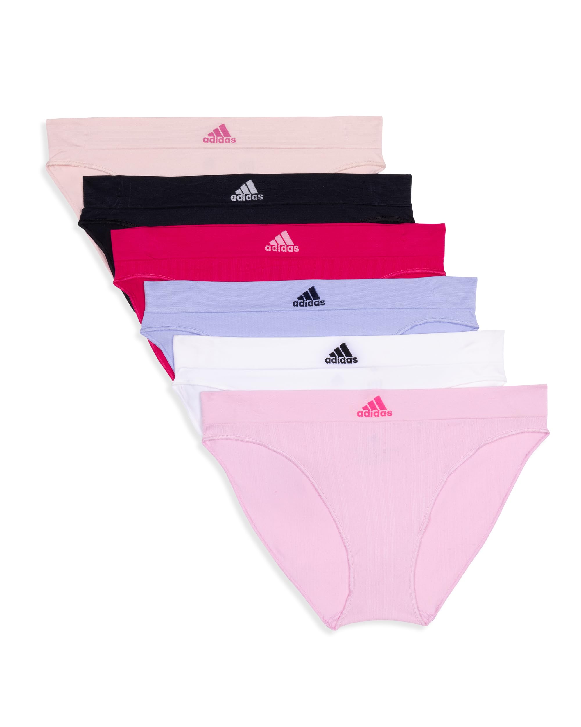 adidas Bikini Estilo Ropa Interior (Pack de 6) para Mujer