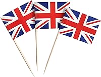 Vista 30 de 100 piezas de banderas de Brasil brasileñas pequeñas con palillos, decoración para mini cupcakes, toppers para cupcakes, banderas de comida