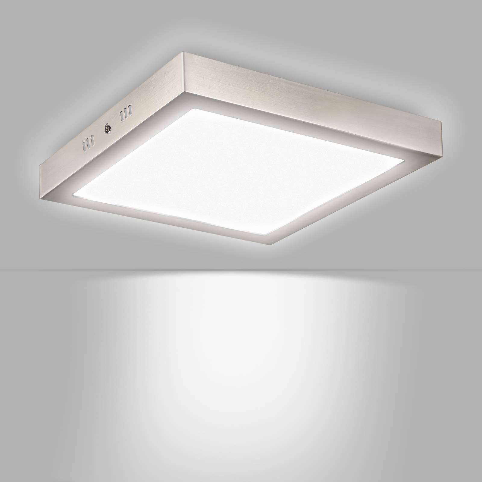 Unicozin 24W LED Ceiling Light Square LED Panel Lights, 150W Equivalent, 2000lm, Daylight White(6000K), 29.5 x 3.8 cm, Surface Mounted Led Ceiling lamp Fittings for Kitchen, Living Room, Hallway [Energy Class A]