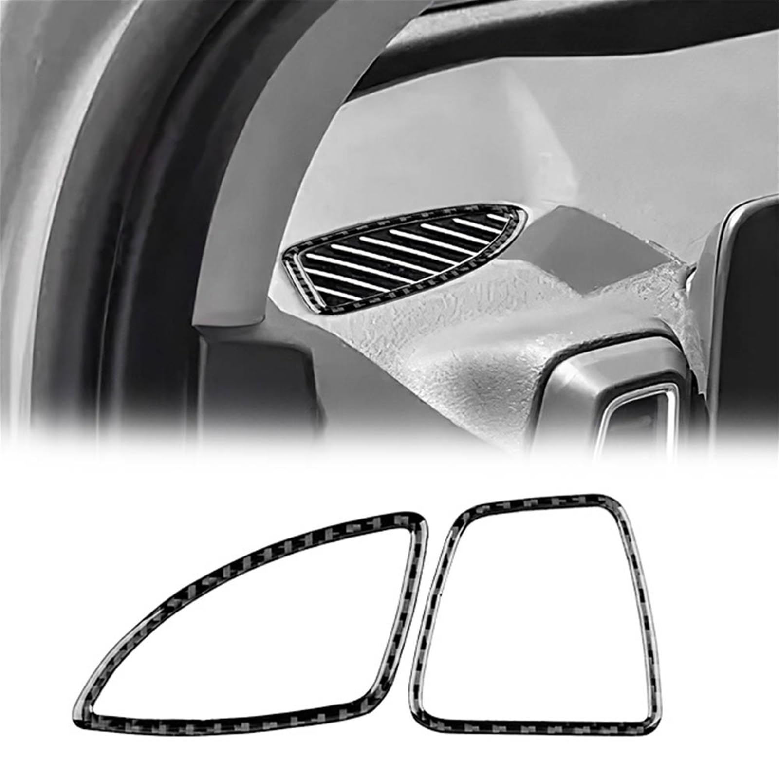 Interior Decoration for Kia Sportage 2022-2025 Carbon Fiber Sticker LHD RHD Car Air Outlet Frame Interior Trim Accessories