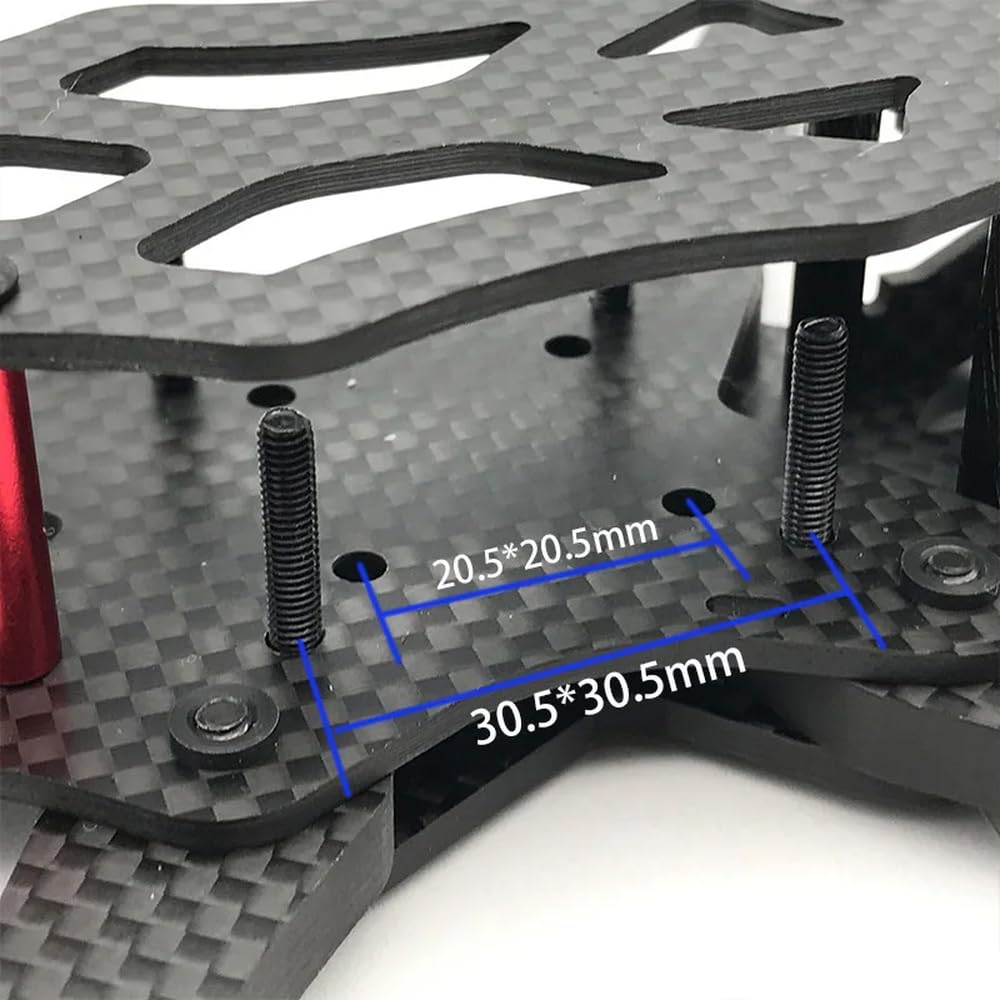 RC 5 cali 225 mm zestaw ramek quadcoptera z włókna węglowego kompatybilny z modelami dronów wyścigowych FPV Freestyle 5,5 mm ramiona