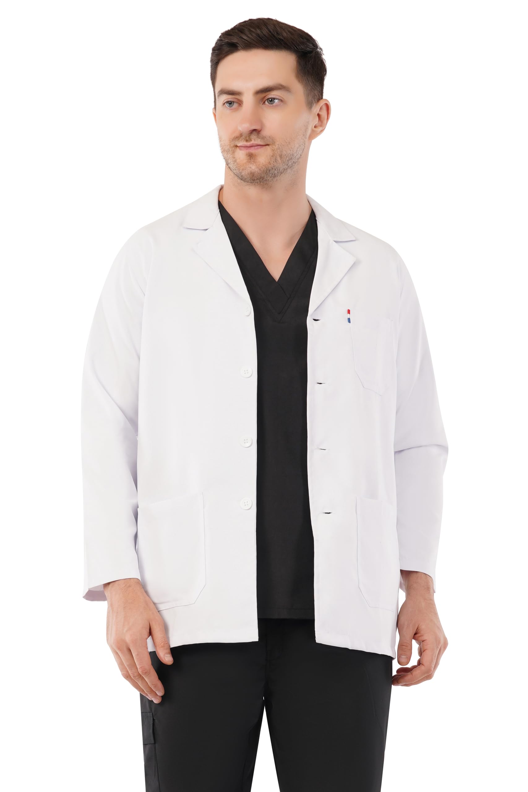 PRAGATI TRENDS Prime Exclusive Poly Cotton White Lab Coat Unisex with 100 Days