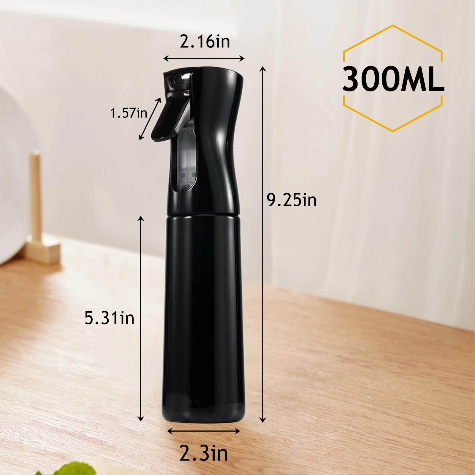 1 sztuka Ultra Fine Continuous Spray Water Bottle Water Atomizer do roślin, ogrodu, czyszczenia zwierząt domowych, fryzjera, pielęgnacji samochodu, puste butelki z