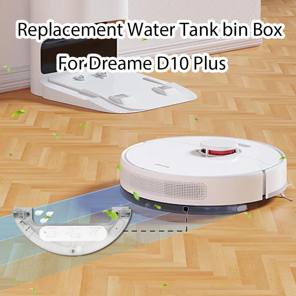Rrochio 4 reinigingsdoekjes voor Dreame D10 Plus Gen2, accessoires dweil voor stofzuiger Dreame D10 Plus, D10s Plus, D9 Plus, Z10 Pro reservereinigingsdoekje