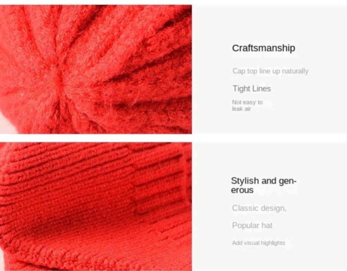 Wintermütze Für Kälte Männer Gestrickte Hut Frauen Earflap Winter Hüte Herren Wolle Kappe Warme Schädel Radfahren Mütze Warme