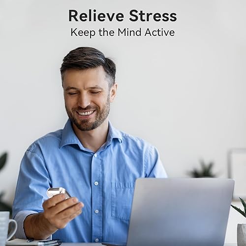 Miniatura 6 de SOWSUN Juguetes para ansiedad de metal deslizante magnético EDC Metal Brick Fidget Slider Juguete háptico Alivio del estrés para adultos, ansiedad,