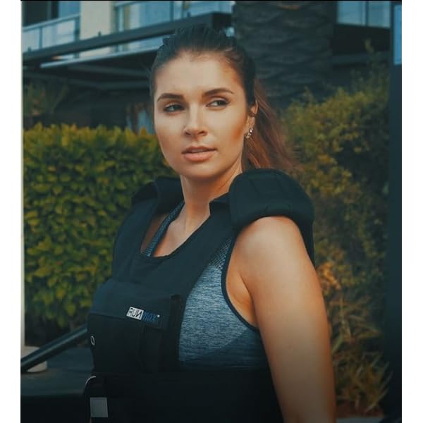 RUNmax Pro Weighted Vest 12lbs/ 20lbs/ 40lbs/ 50lbs/ 60lbs with Shoulder Pads Option - Image 5