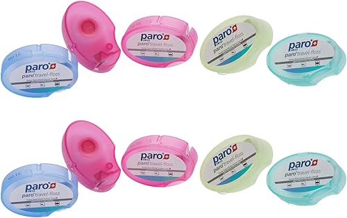 Miniatura 6 de Paro Swiss Paro - Hilo de hilo elevador, menta, encerado, fluorado, 164.0ft, paquete de 6