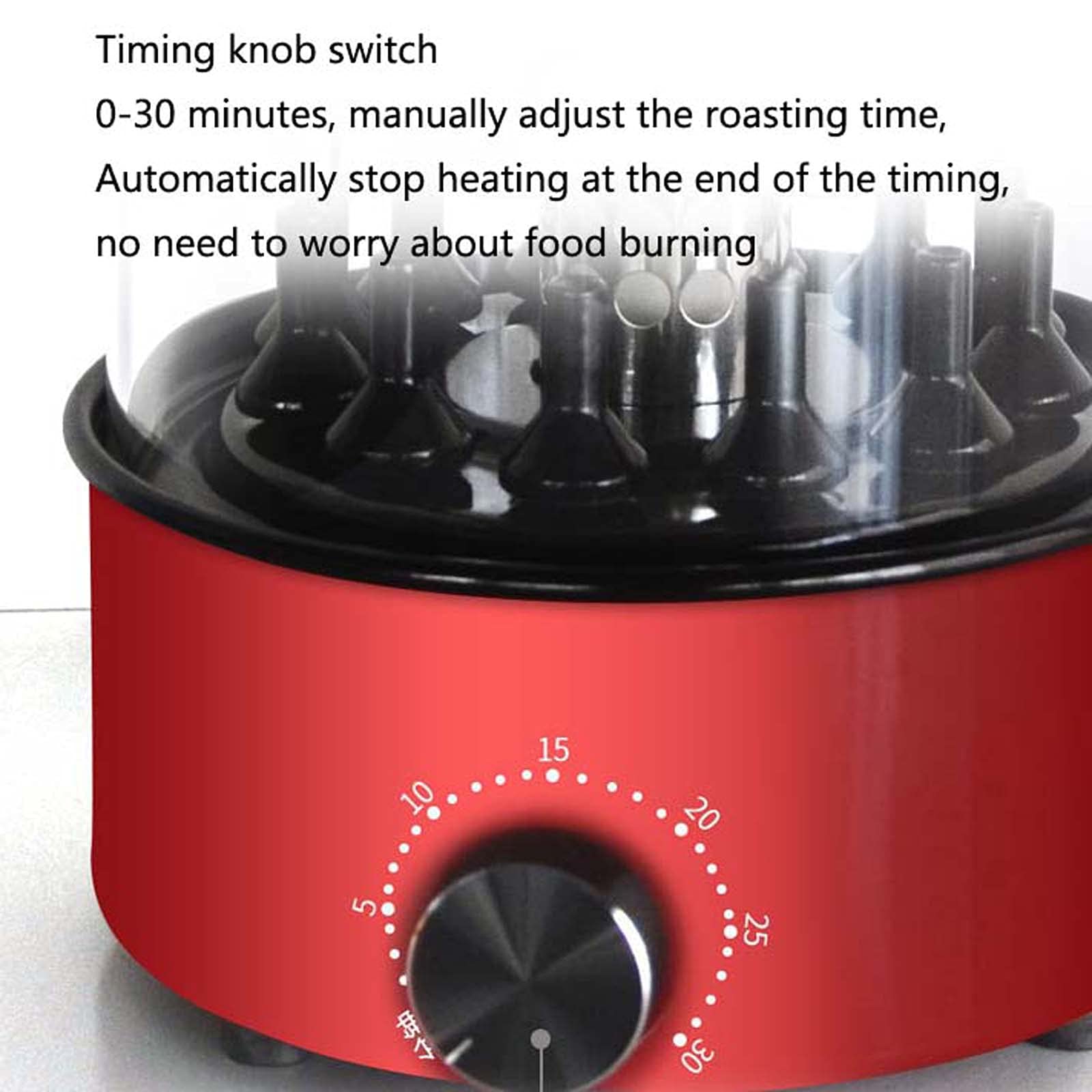 Horno asador Vertical, Parrilla eléctrica multifunción, Horno Giratorio sin Humo, Parrilla para Barbacoa, para Uso doméstico, Horno asador infrarrojo