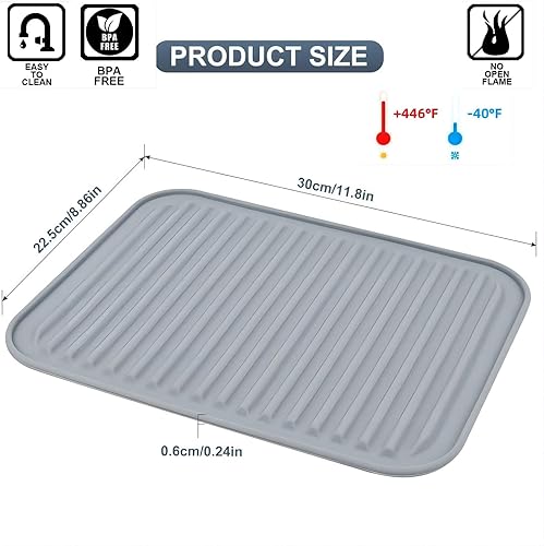 Miniatura 2 de Salvamanteles de silicona para ollas y sartenes calientes, salvamanteles grandes para platos, salvamanteles modernos para protector de encimera,