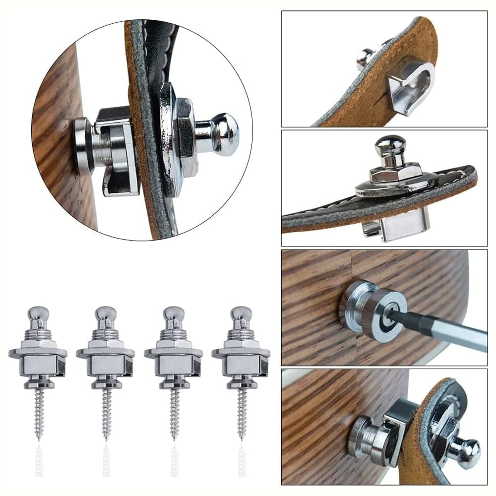 Amazon | サムコス 金属製ギター ストラップ ロックピン ロック エレキ