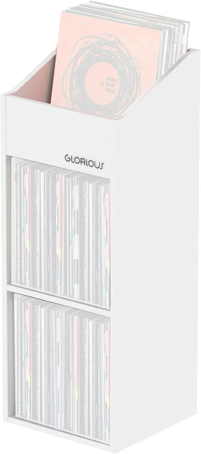 Glorious Record Rack 330 in White