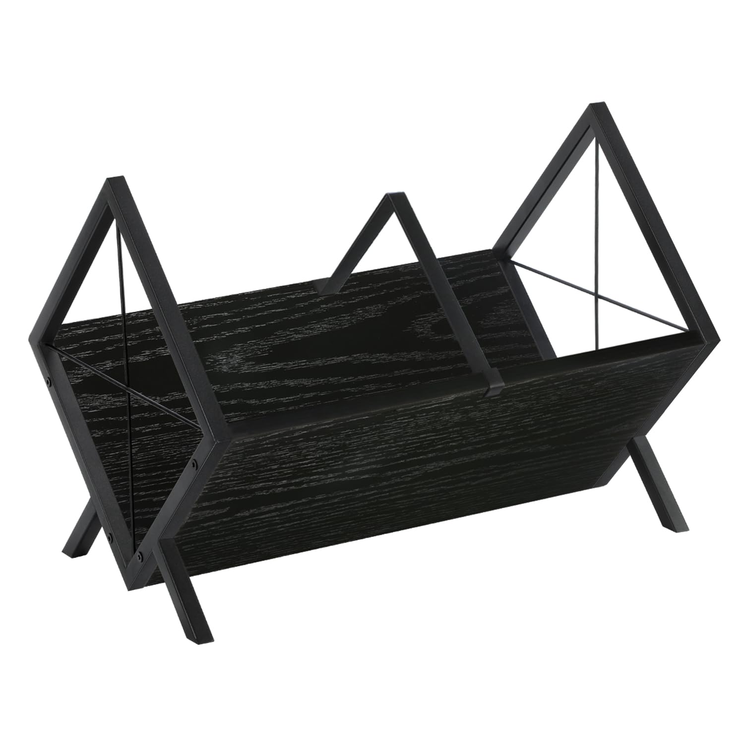 YINMIT Soporte para discos de vinilo, estante de almacenamiento de 80-100 LP, organizador de exhibición de discos de estilo retro para discos de vinilo, álbumes, revistas, libros y archivos, fácil