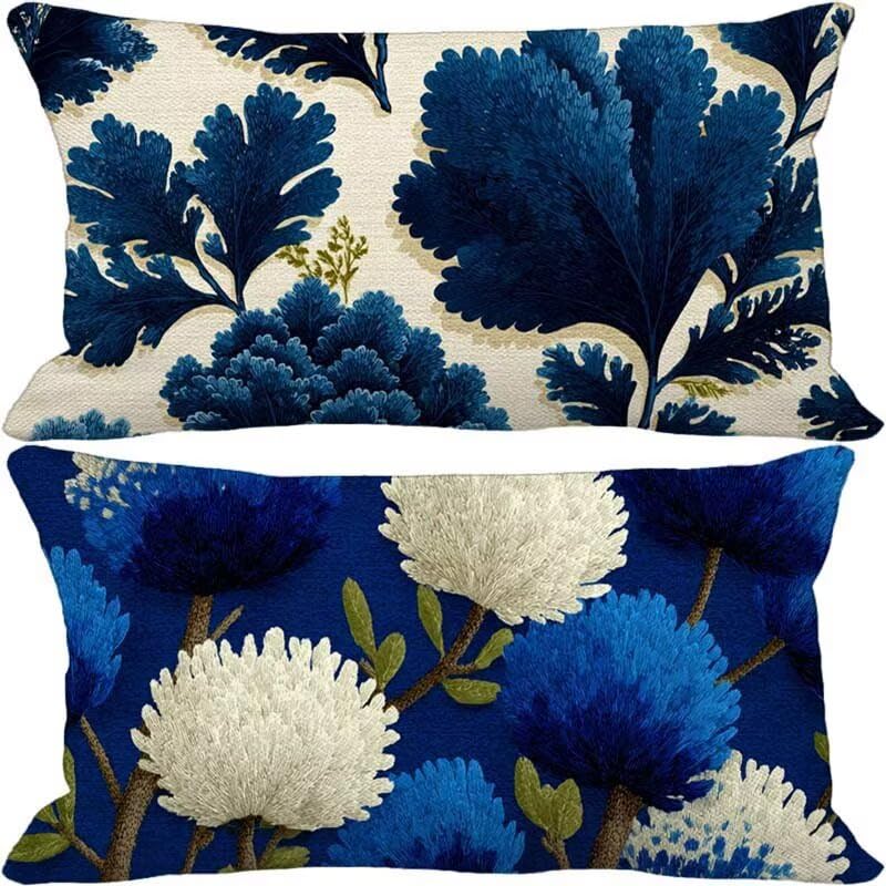 Housse de coussin 50x80 douce et imperméable avec fermeture éclair invisible