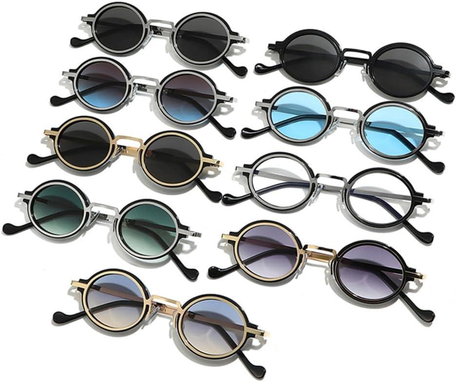 Small Oval Women Gradient Sunglasses Punk Men Shades UV400 Sun Glasses