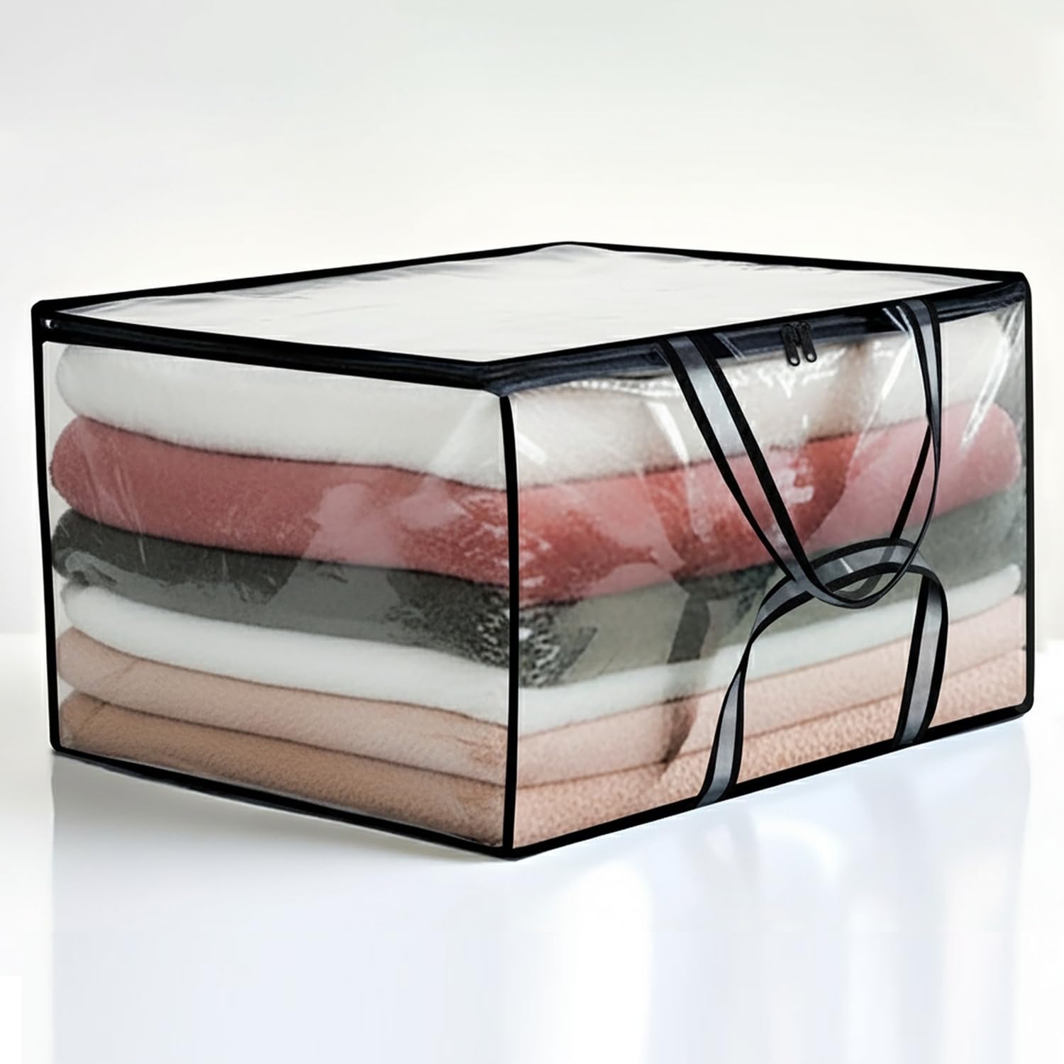 The Furnishing Tree Blanket Bag/Storage Bag/Quilt Bag Small Size Transparent (polyvinyl_chloride, pack of 1)-image-36